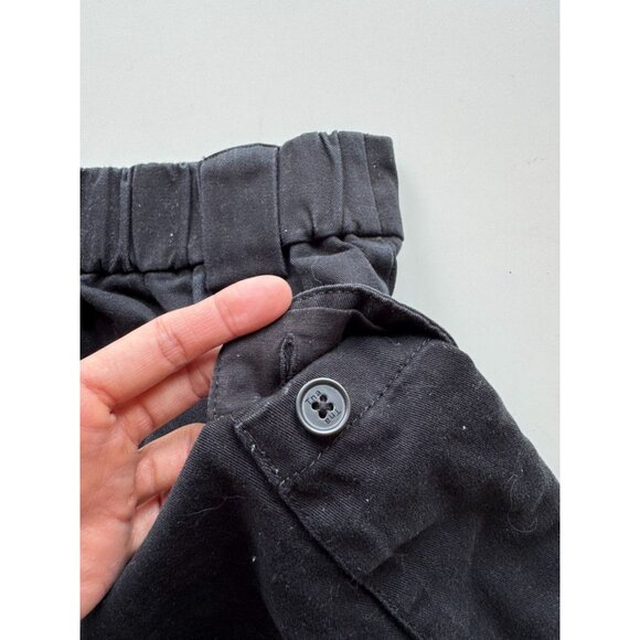 Aritzia TNA Black Cotton Twill High Rise Utility Cargo Shorts, Size M - Picture 6 of 13